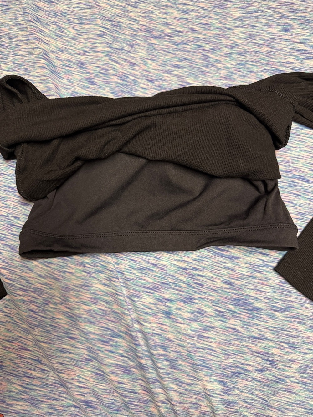 HALARA Black Off-Shoulder Long Sleeve Top - Picture 3 of 4